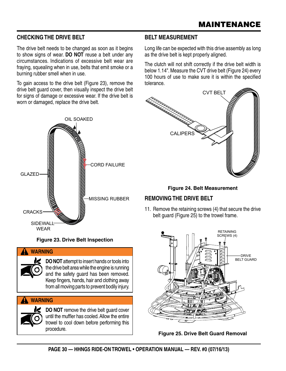Maintenance | Multiquip HHNG5 User Manual | Page 30 / 42