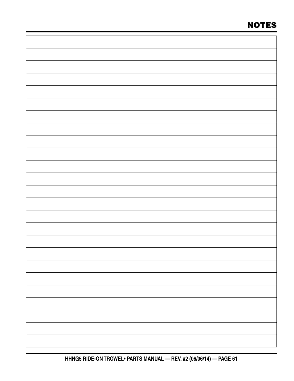 Multiquip HHNG5 User Manual | Page 61 / 62