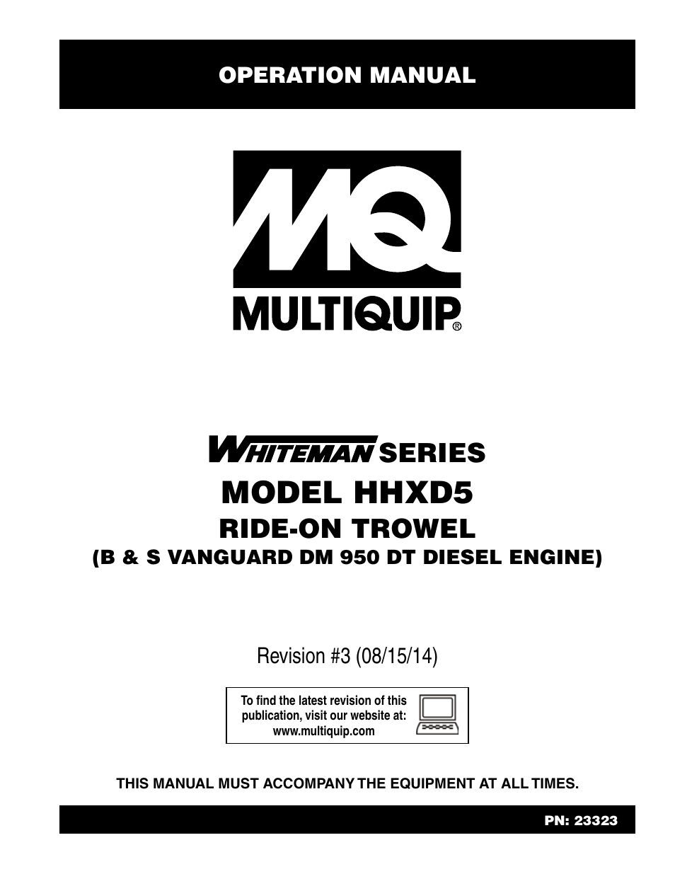 Multiquip HHXD5 User Manual | 54 pages