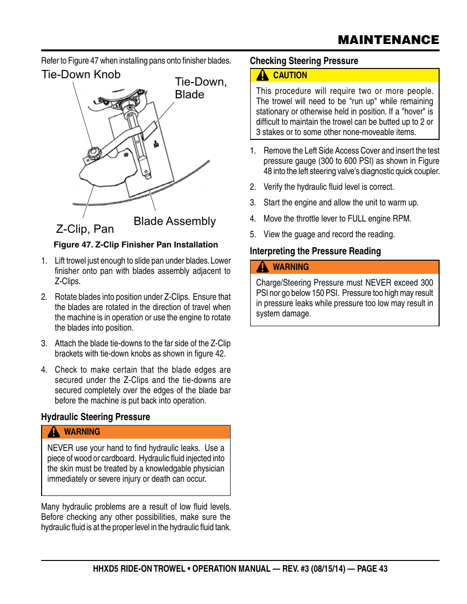 Maintenance | Multiquip HHXD5 User Manual | Page 43 / 54