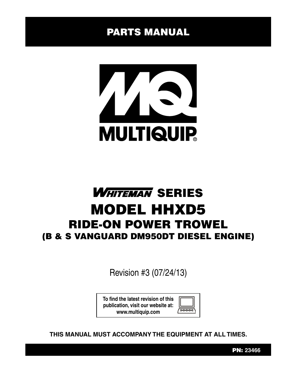 Multiquip HHXD5 User Manual | 68 pages