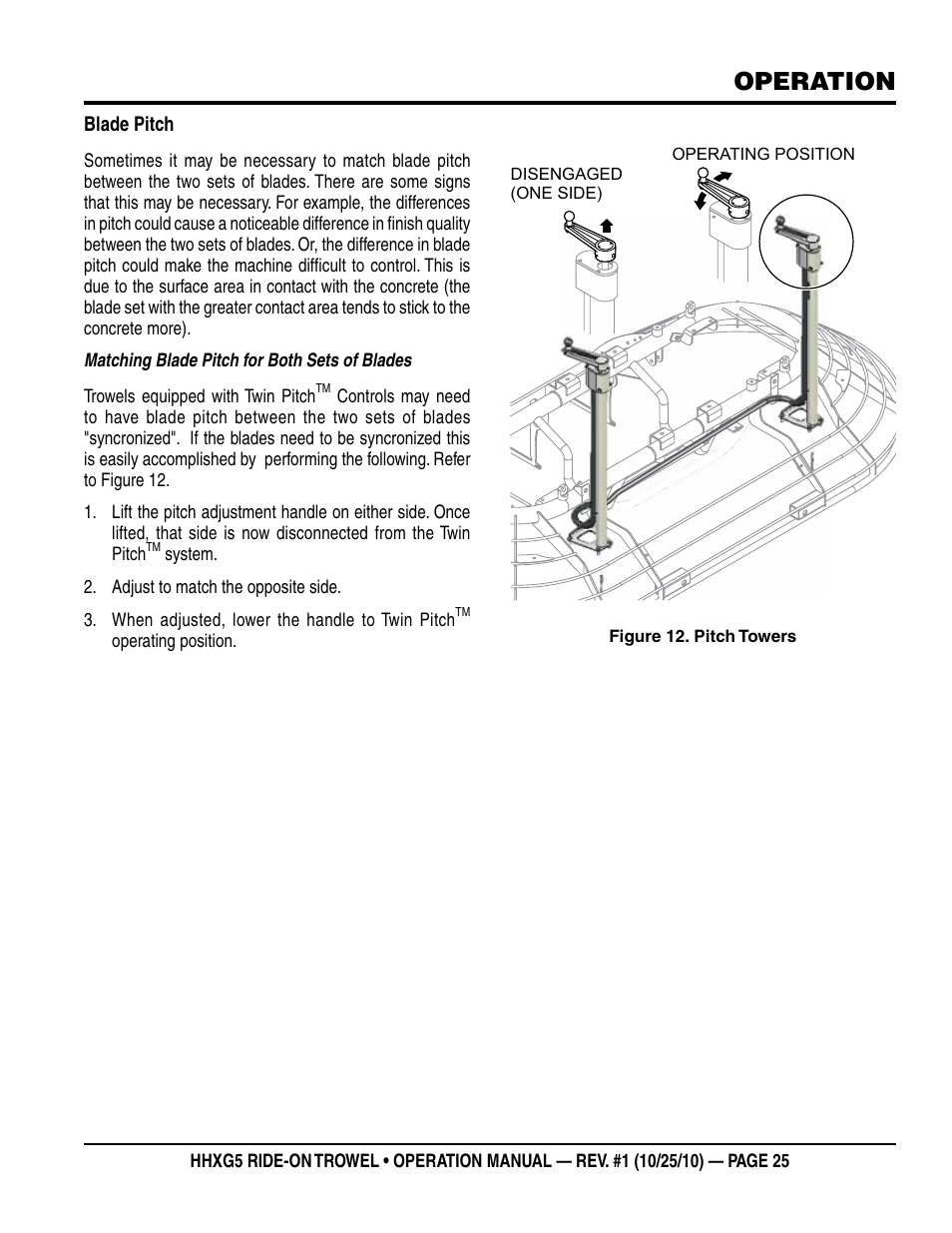 Operation | Multiquip HHXG5 User Manual | Page 25 / 52