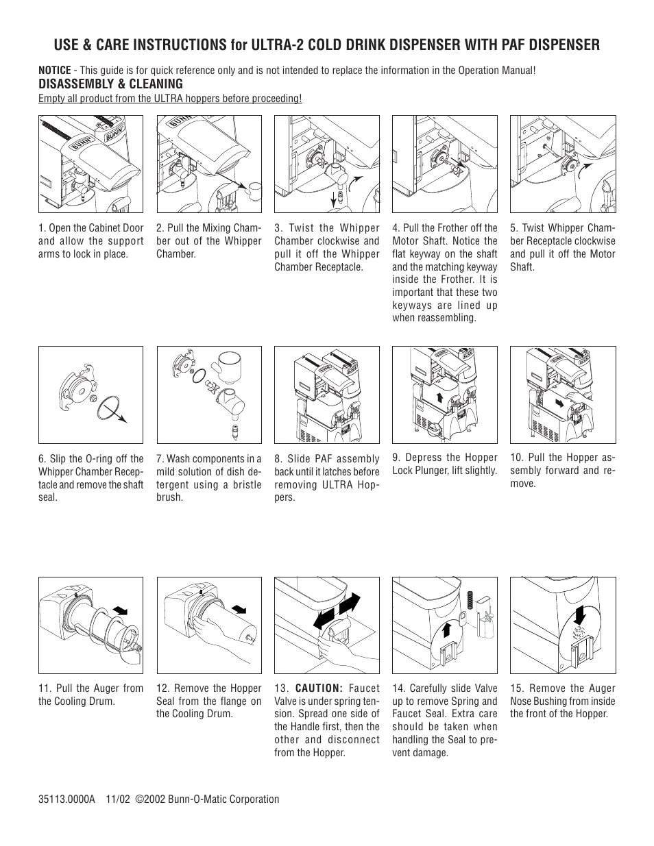 Bunn 2 User Manual | 3 pages