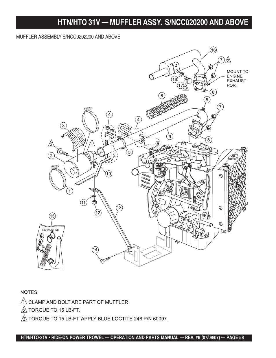 Multiquip HTO_31V User Manual | Page 58 / 102