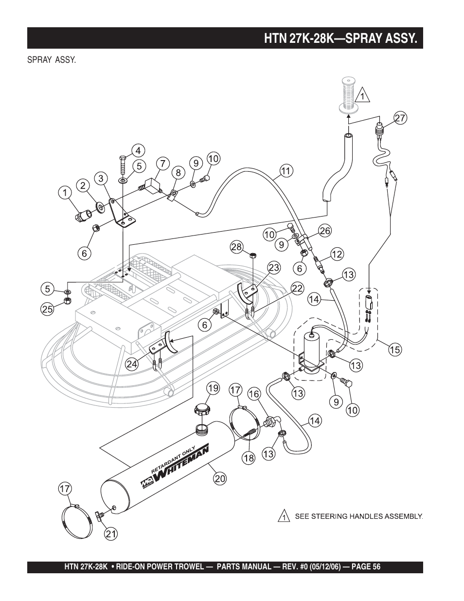 Htn 27k-28k—spray assy | Multiquip HTN27K_28K User Manual | Page 56 / 66