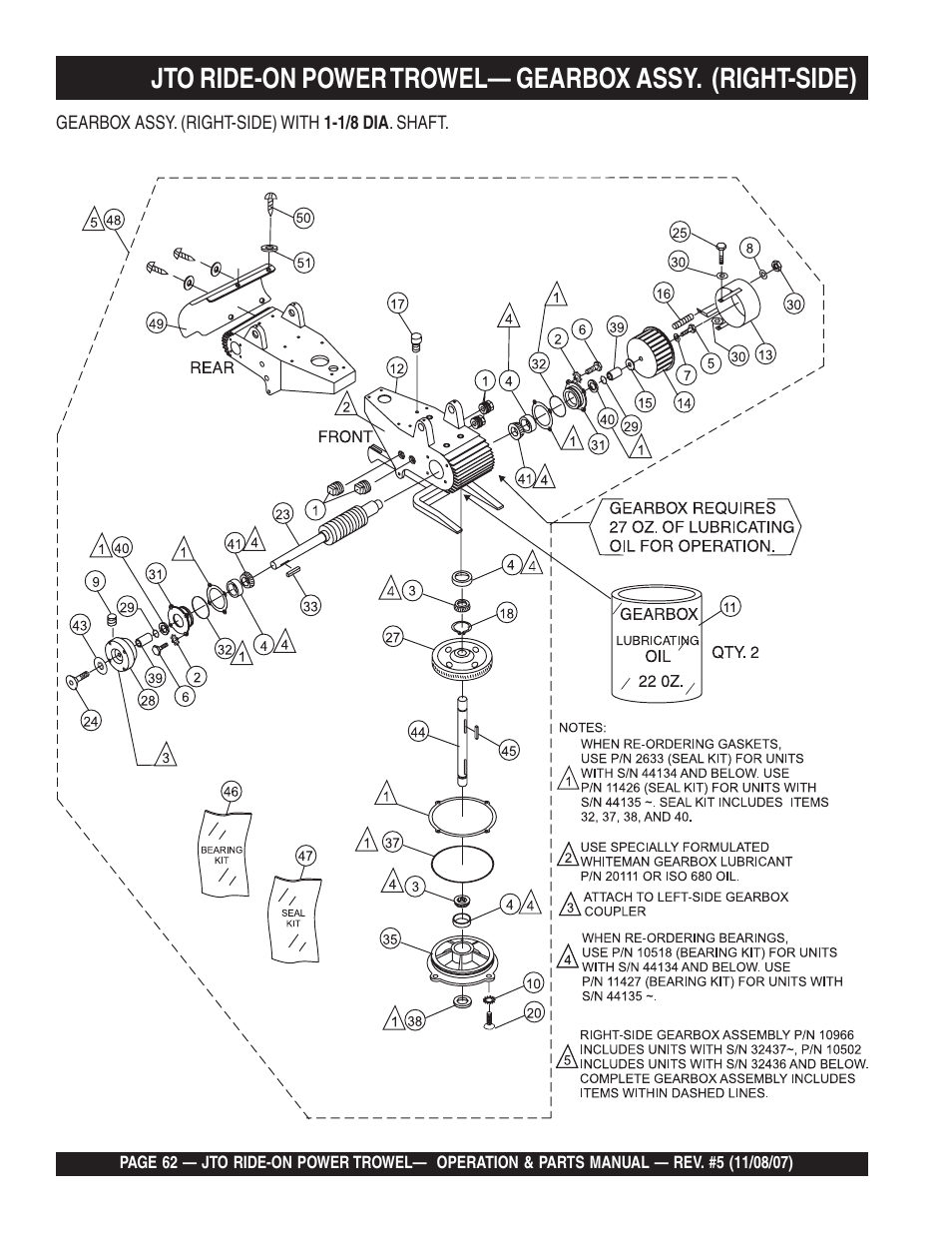 Multiquip JTO User Manual | Page 62 / 112