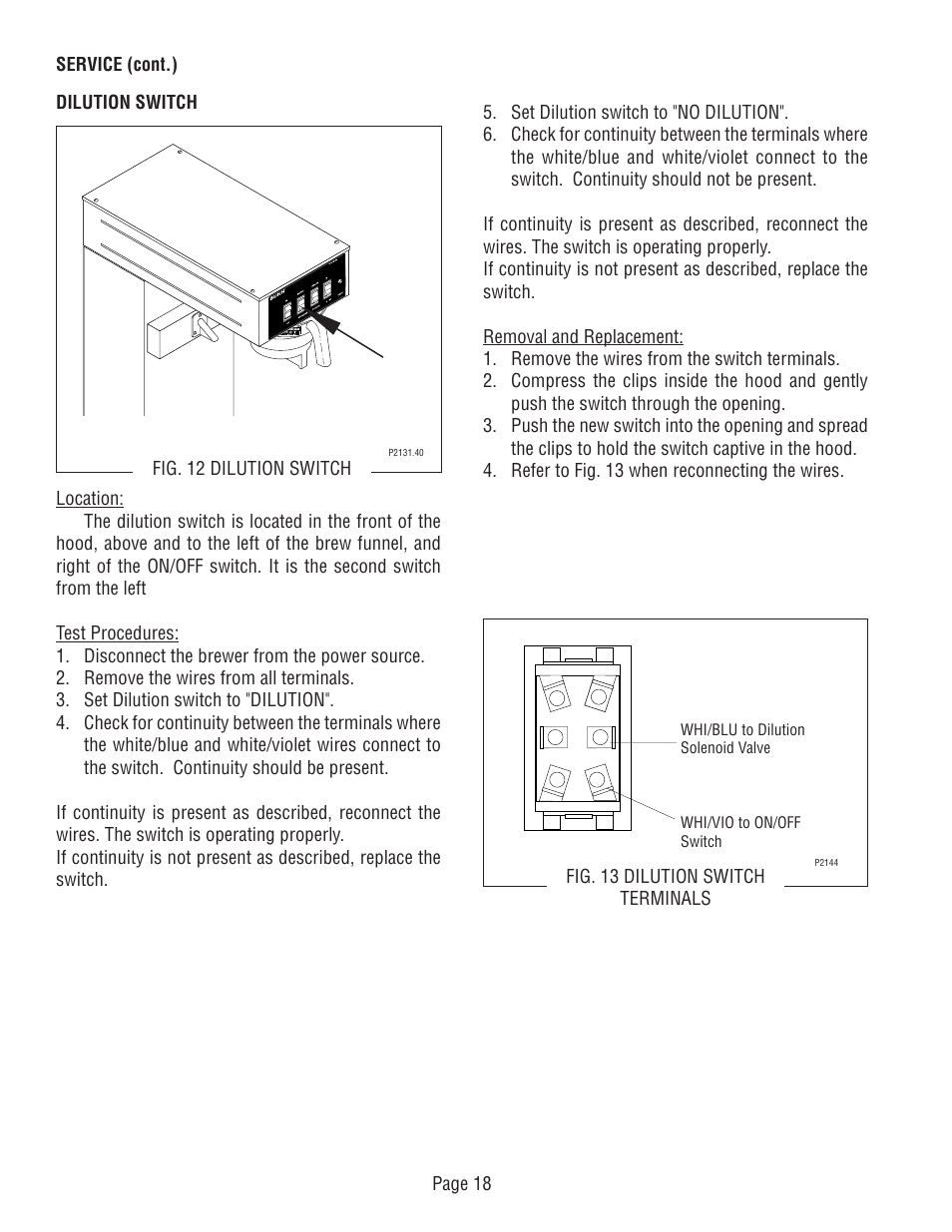 Bunn TU5Q User Manual | Page 18 / 23