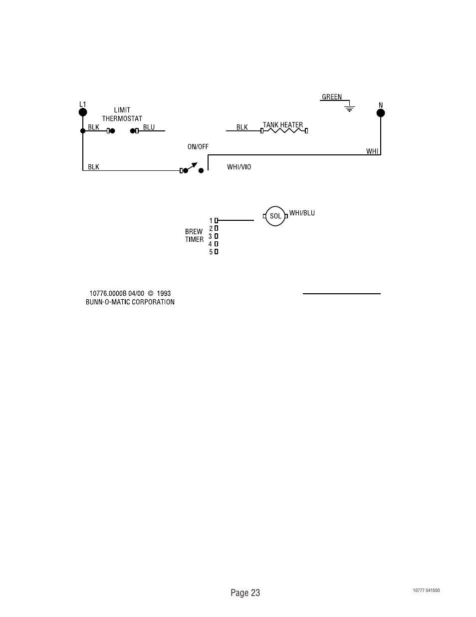 Page 23 | Bunn TU5Q User Manual | Page 23 / 23
