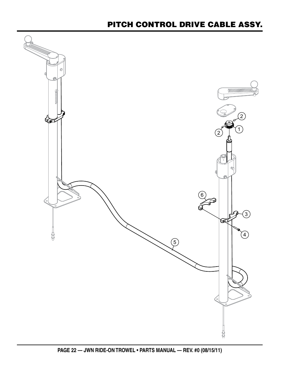Pitch control drive cable assy | Multiquip JWN24HSCSL User Manual | Page 22 / 86