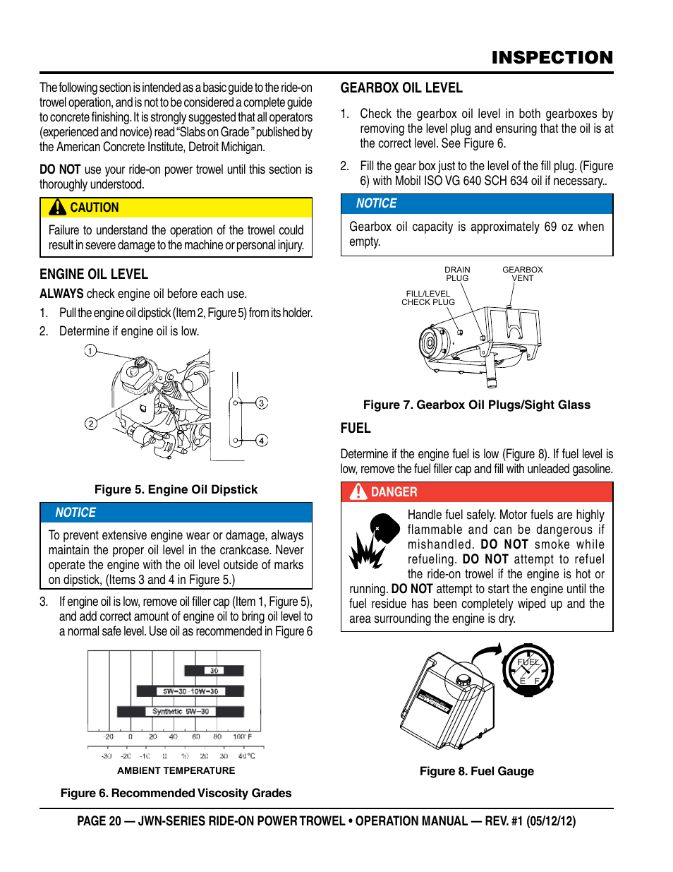 Inspection | Multiquip JWN24HSCSL User Manual | Page 20 / 44