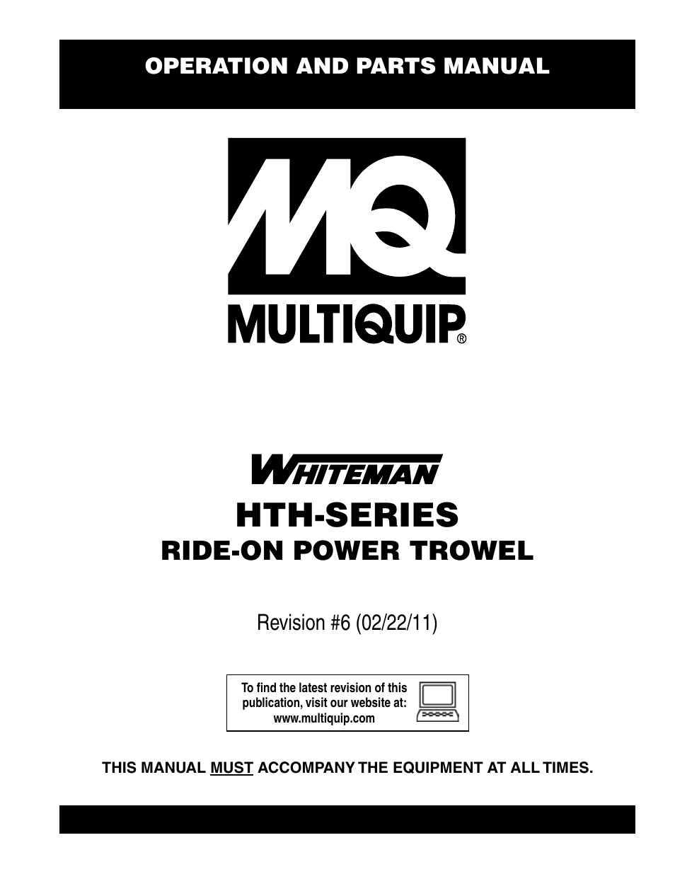 Multiquip HTH_SERIES User Manual | 96 pages