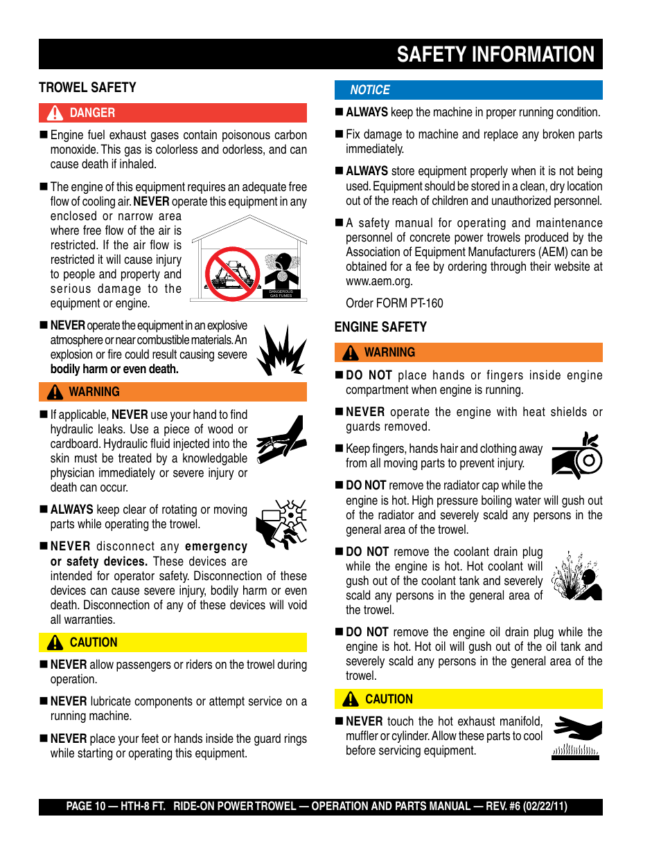 Safety information | Multiquip HTH_SERIES User Manual | Page 10 / 96