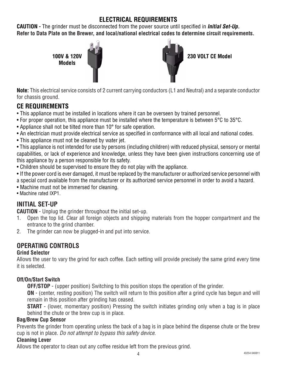 Bunn G1 User Manual | Page 4 / 6