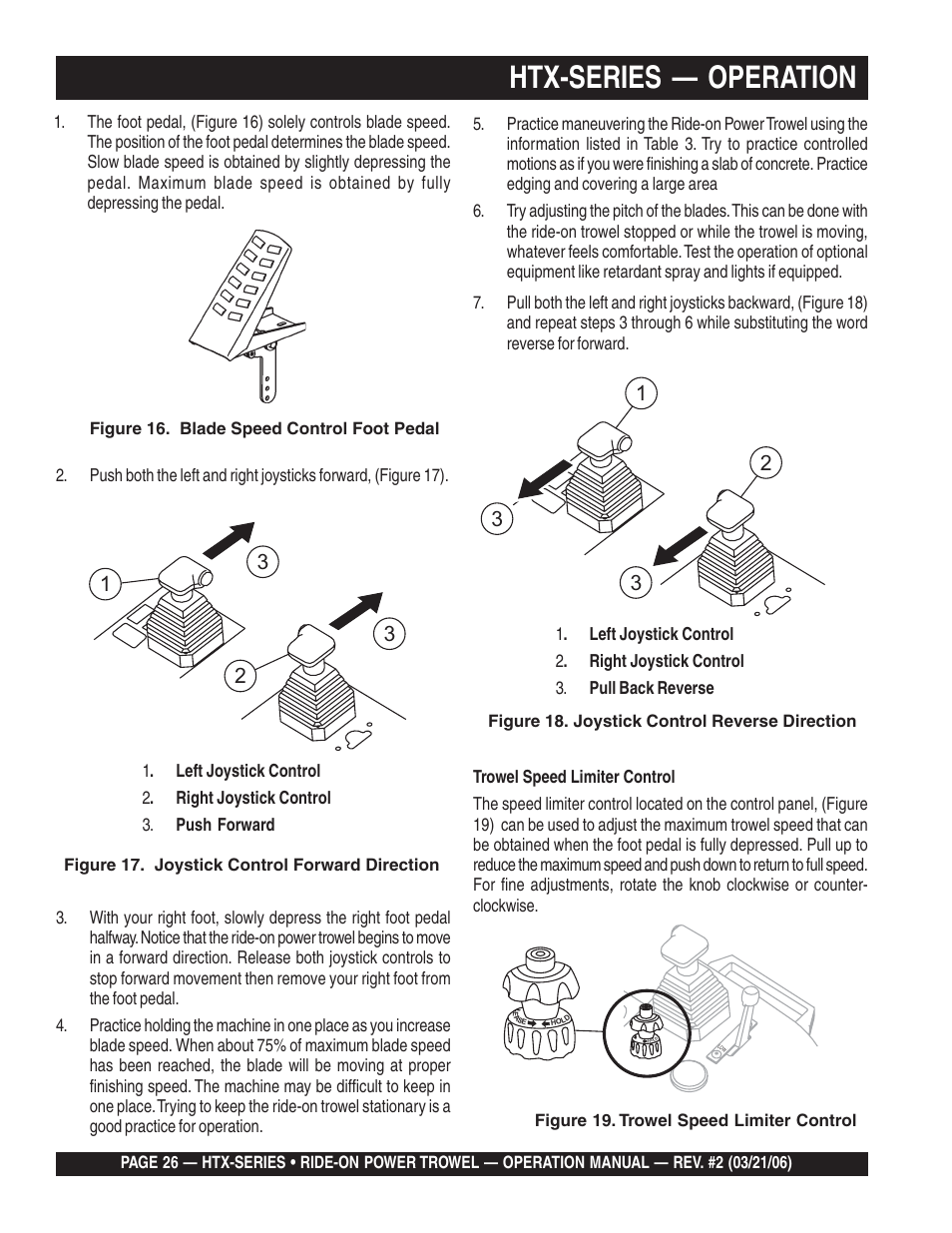 Htx-series — operation | Multiquip HTX44K4_K5 User Manual | Page 26 / 46