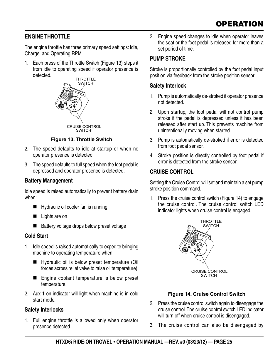 Operation | Multiquip HTXD6i User Manual | Page 25 / 40