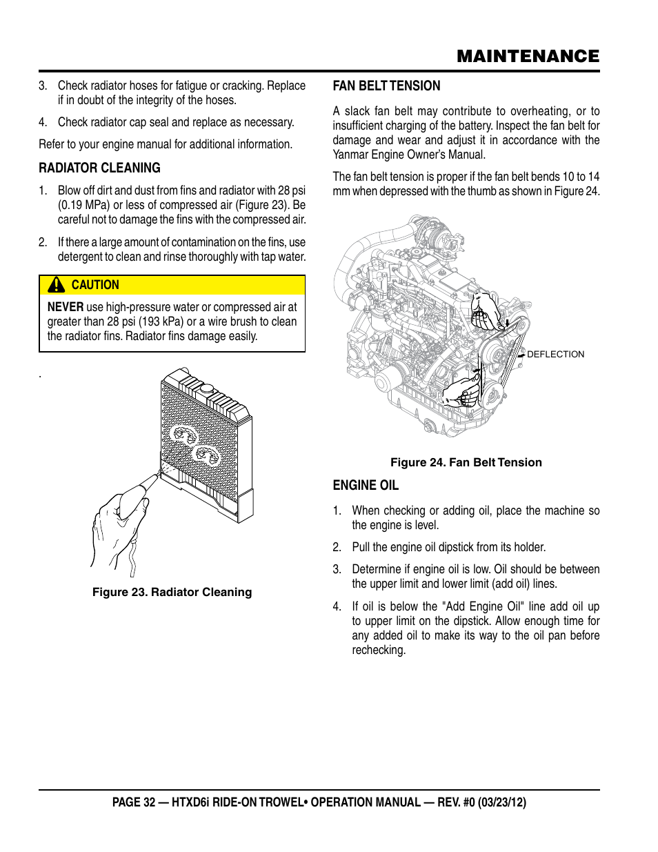Maintenance | Multiquip HTXD6i User Manual | Page 32 / 40