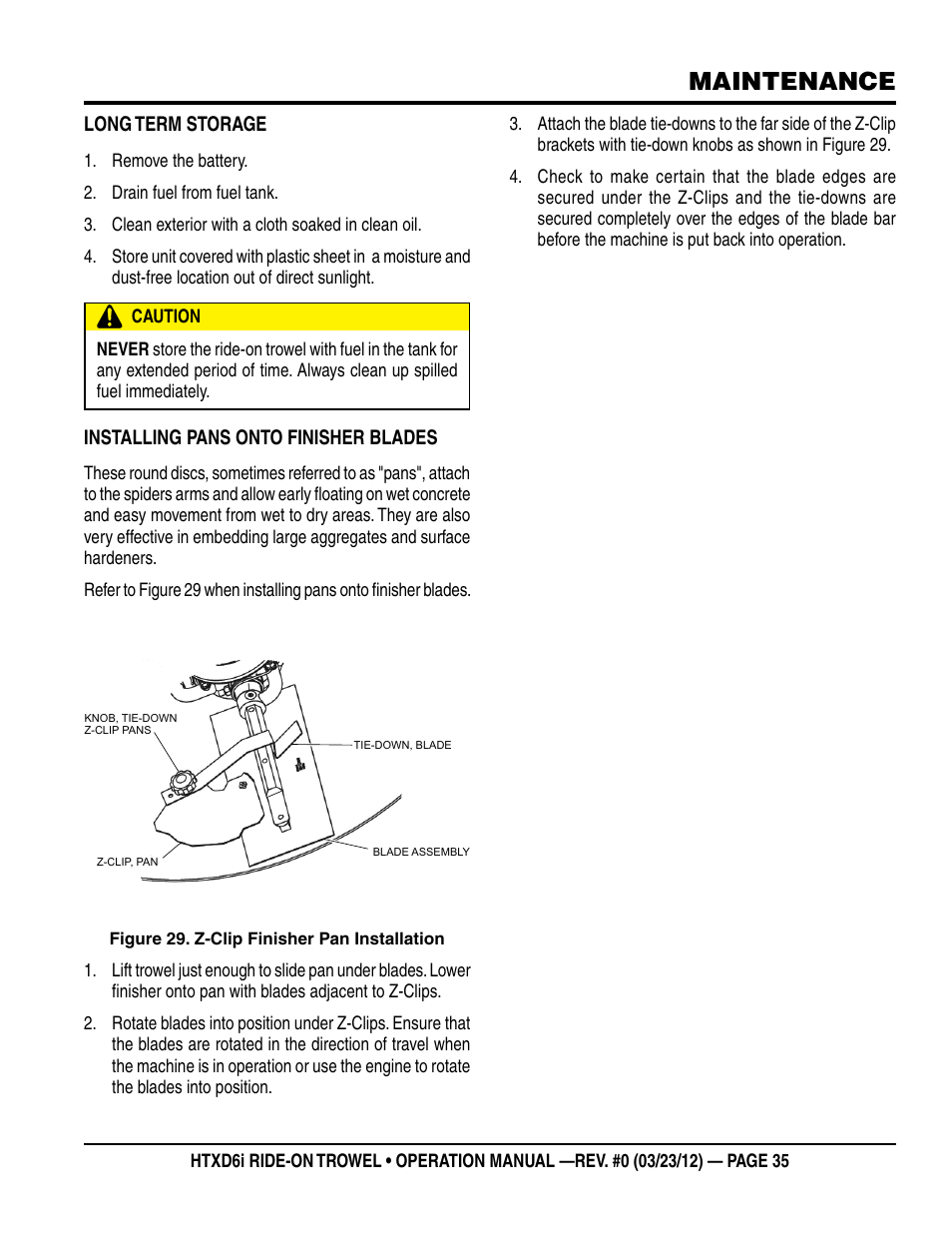 Maintenance | Multiquip HTXD6i User Manual | Page 35 / 40