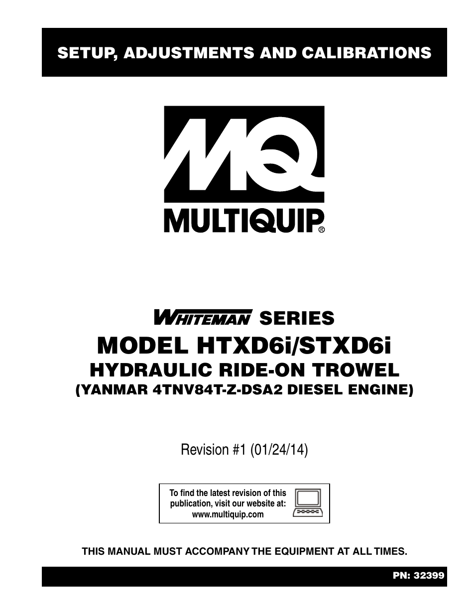 Multiquip STXD6i_Setup User Manual | 32 pages