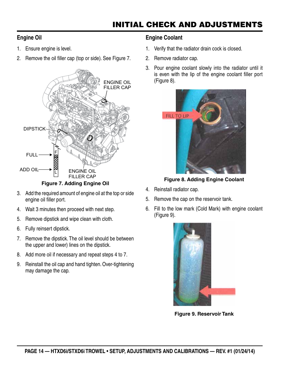 Initial check and adjustments | Multiquip STXD6i_Setup User Manual | Page 14 / 32