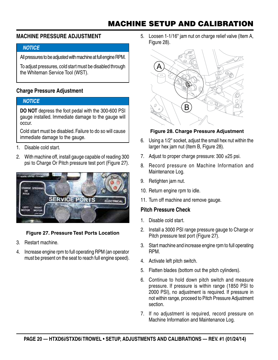 Machine setup and calibration | Multiquip STXD6i_Setup User Manual | Page 20 / 32