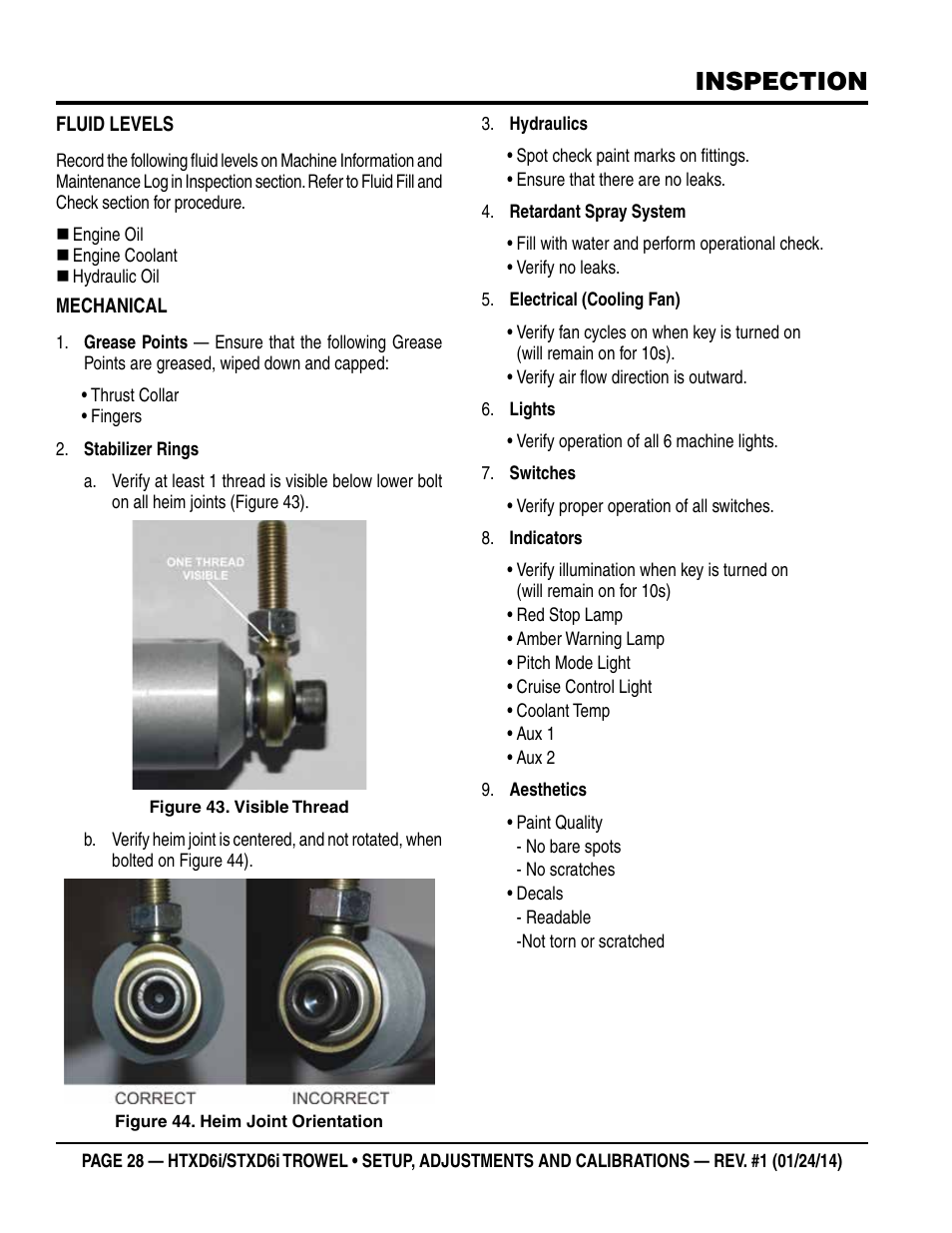 Inspection | Multiquip STXD6i_Setup User Manual | Page 28 / 32
