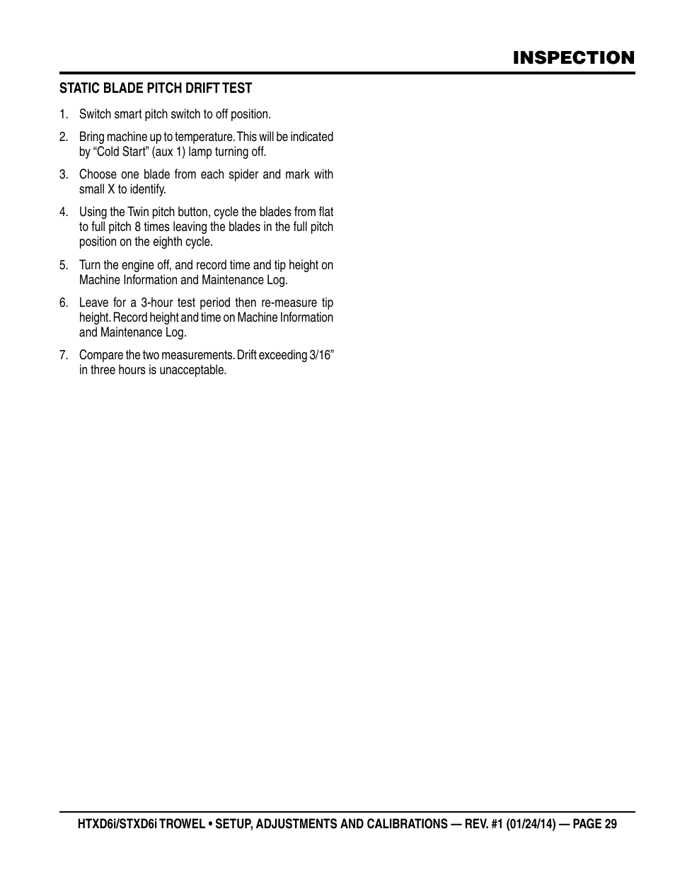 Inspection | Multiquip STXD6i_Setup User Manual | Page 29 / 32