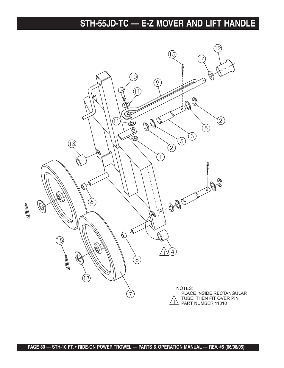Sth-55jd-tc — e-z mover and lift handle | Multiquip STH User Manual | Page 80 / 86