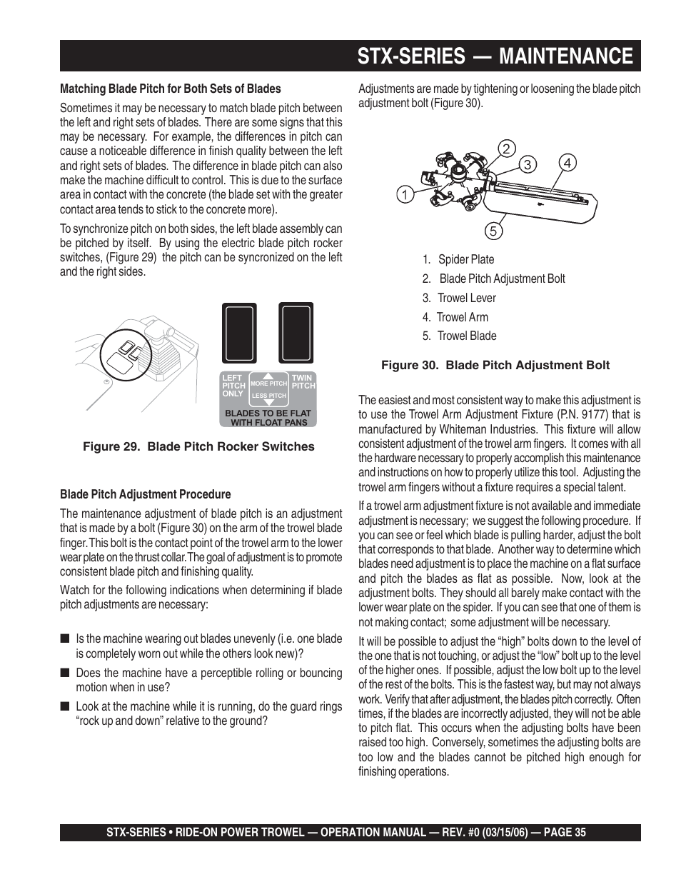 Stx-series — maintenance | Multiquip STX55Y6 User Manual | Page 35 / 48