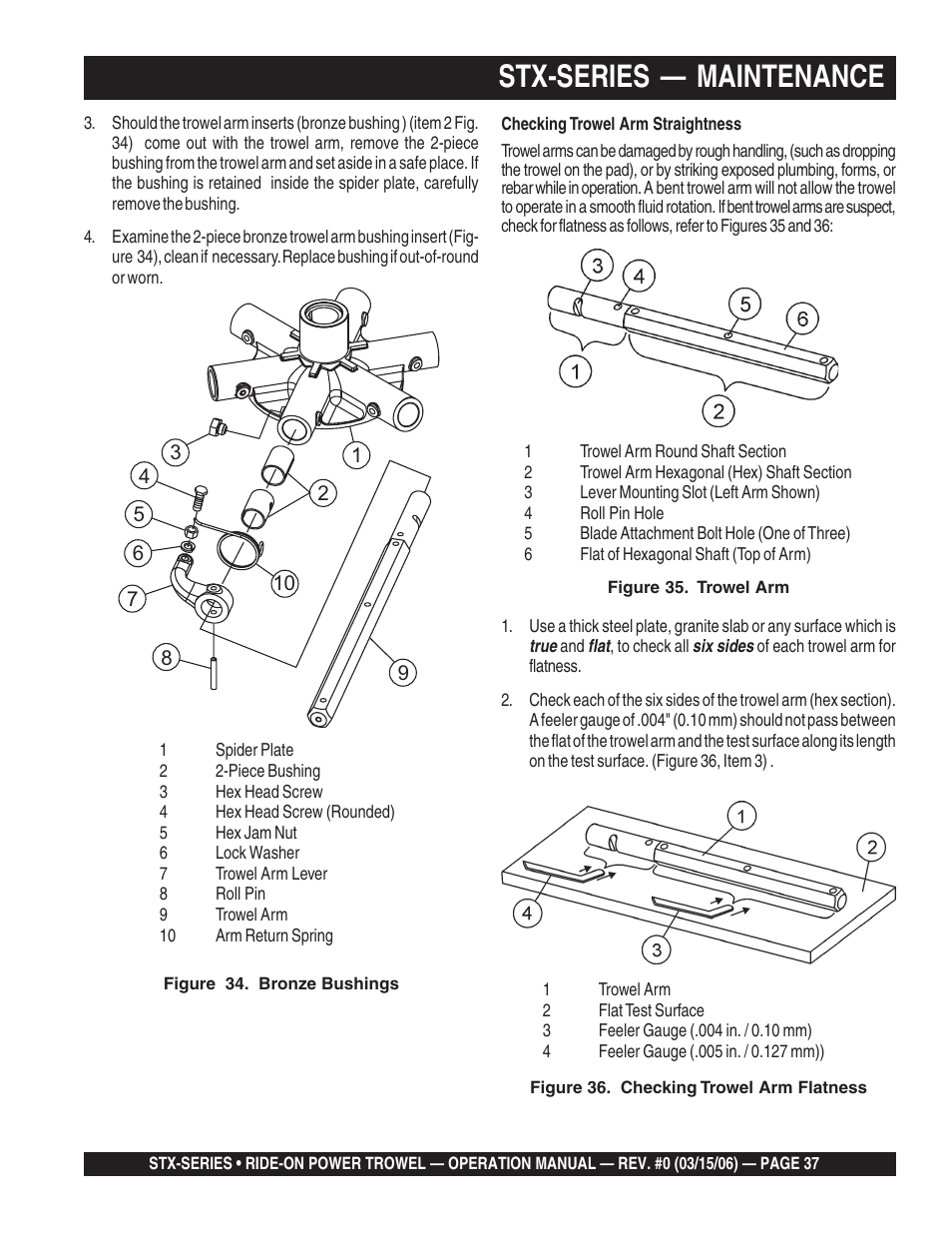 Stx-series — maintenance | Multiquip STX55Y6 User Manual | Page 37 / 48
