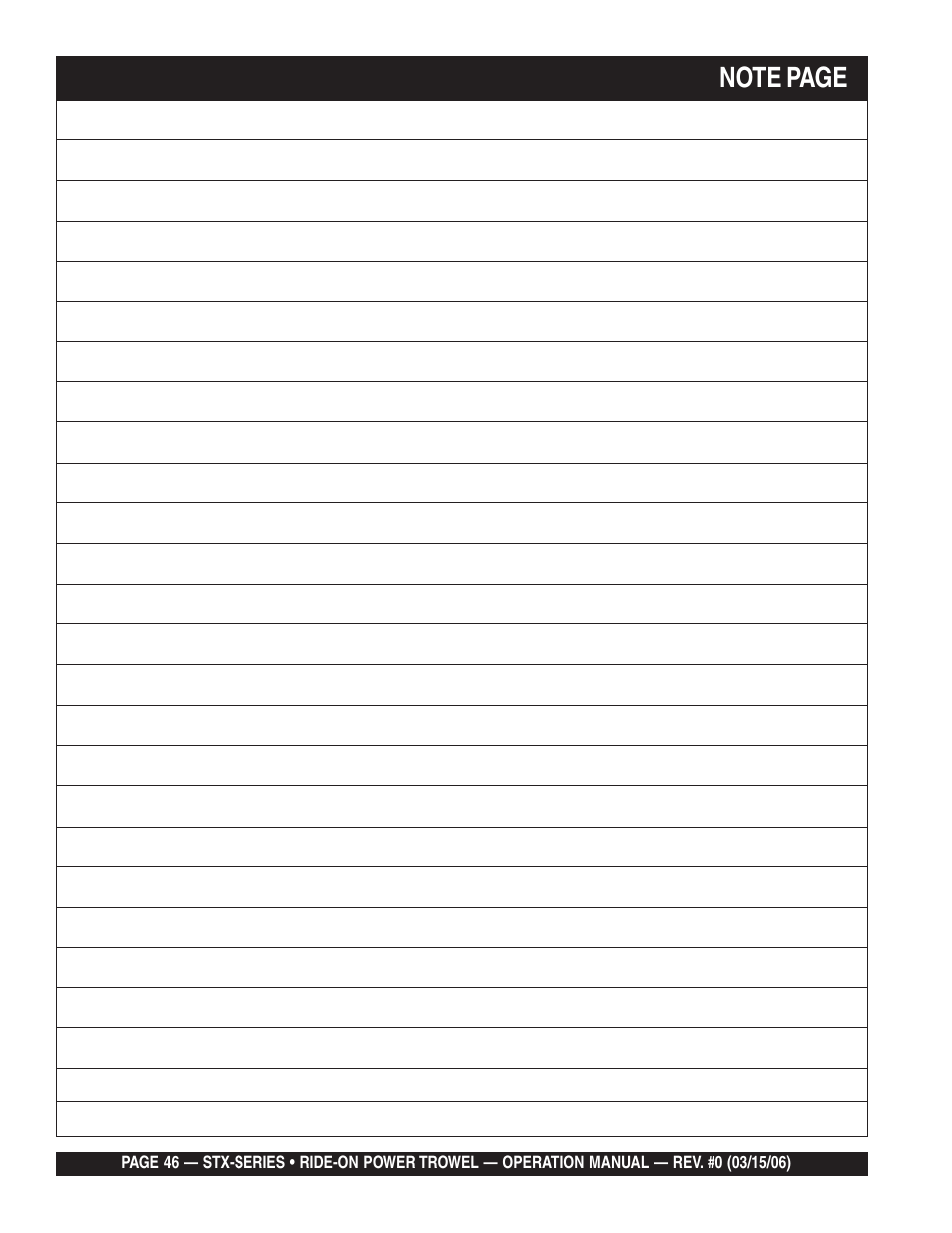 Multiquip STX55Y6 User Manual | Page 46 / 48