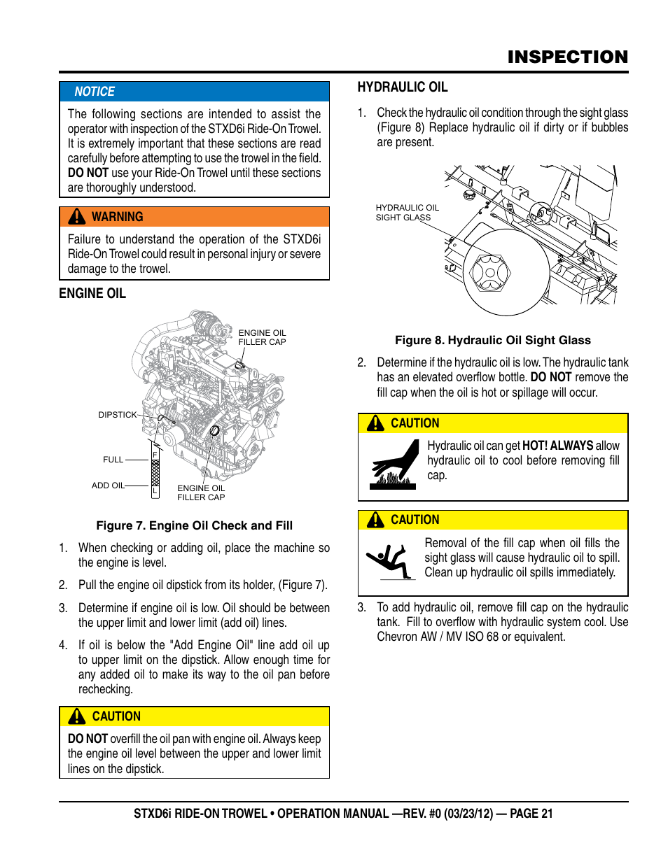 Inspection | Multiquip STXD6i User Manual | Page 21 / 40