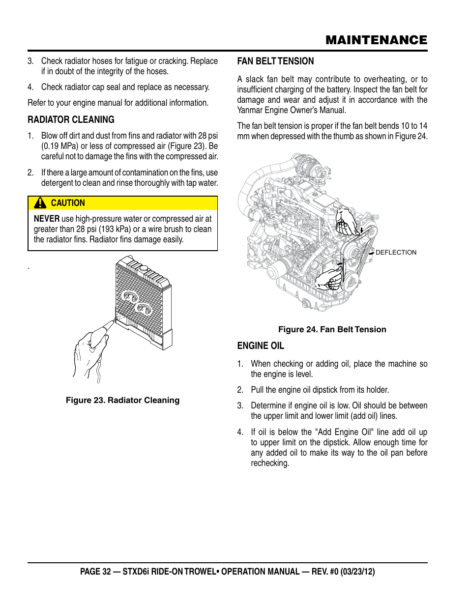 Maintenance | Multiquip STXD6i User Manual | Page 32 / 40