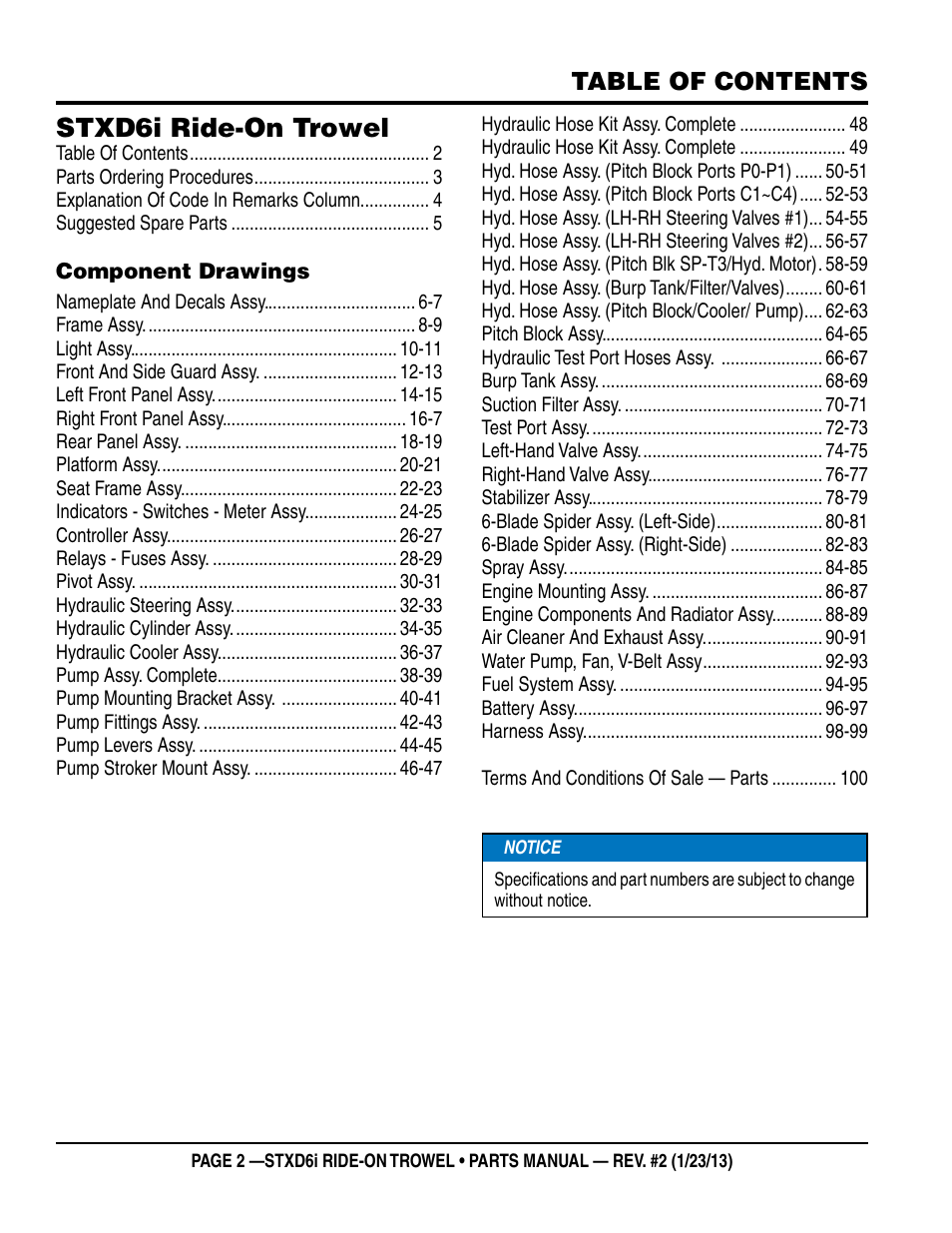 Multiquip STXD6i User Manual | Page 2 / 102