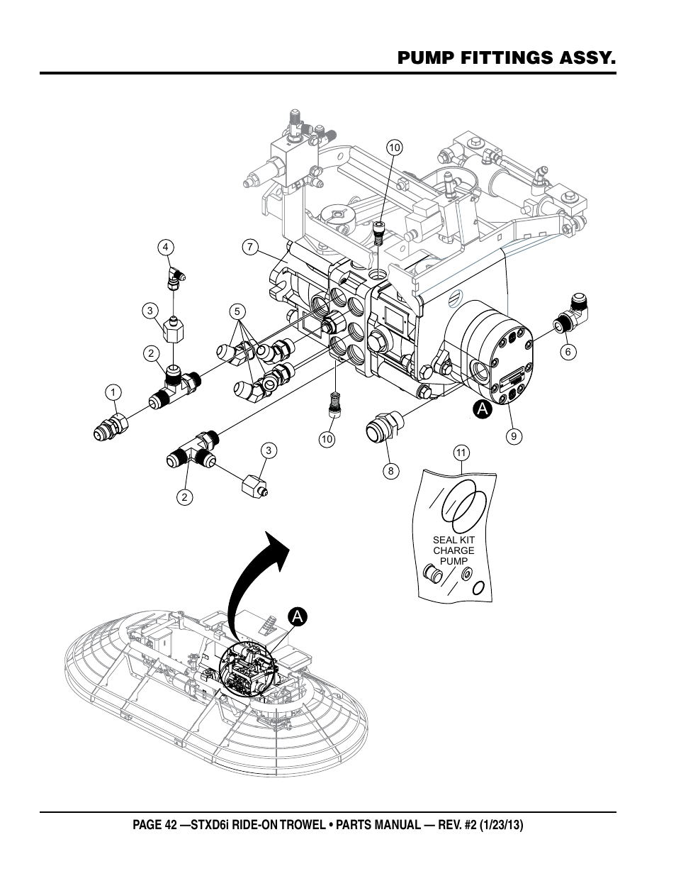 Pump fittings assy | Multiquip STXD6i User Manual | Page 42 / 102