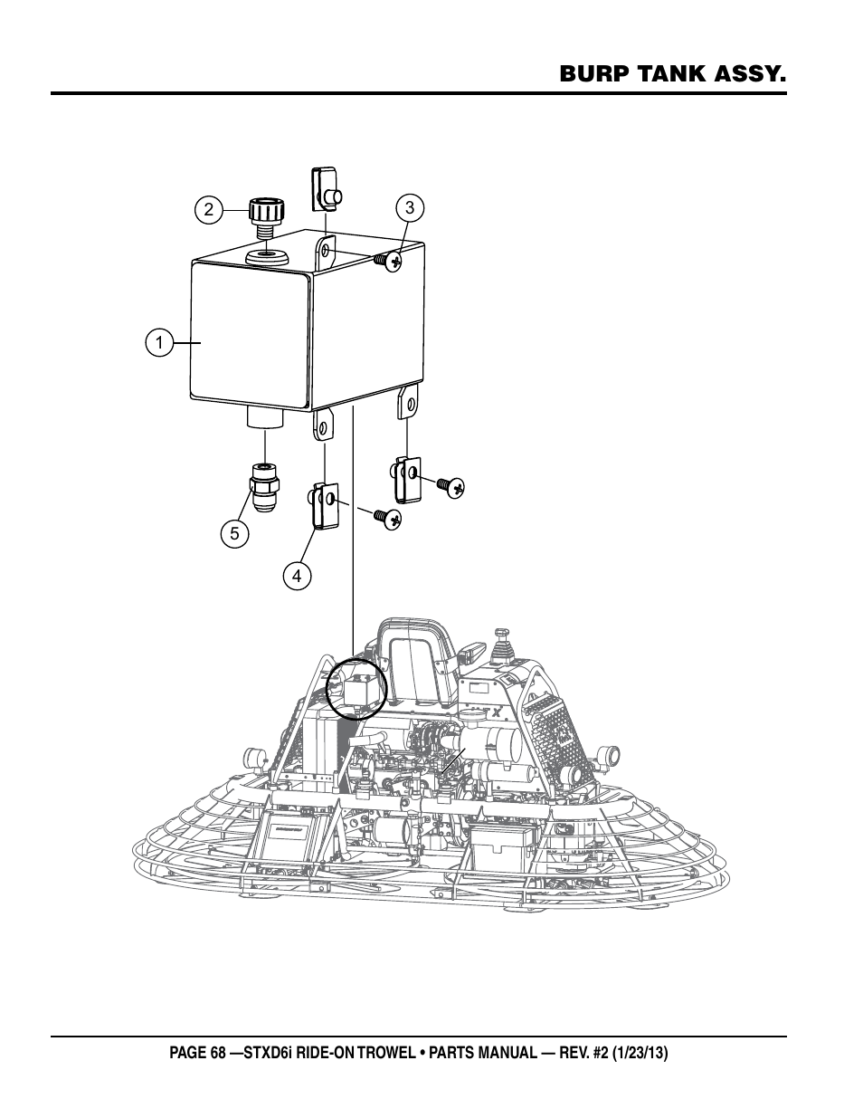 Burp tank assy | Multiquip STXD6i User Manual | Page 68 / 102