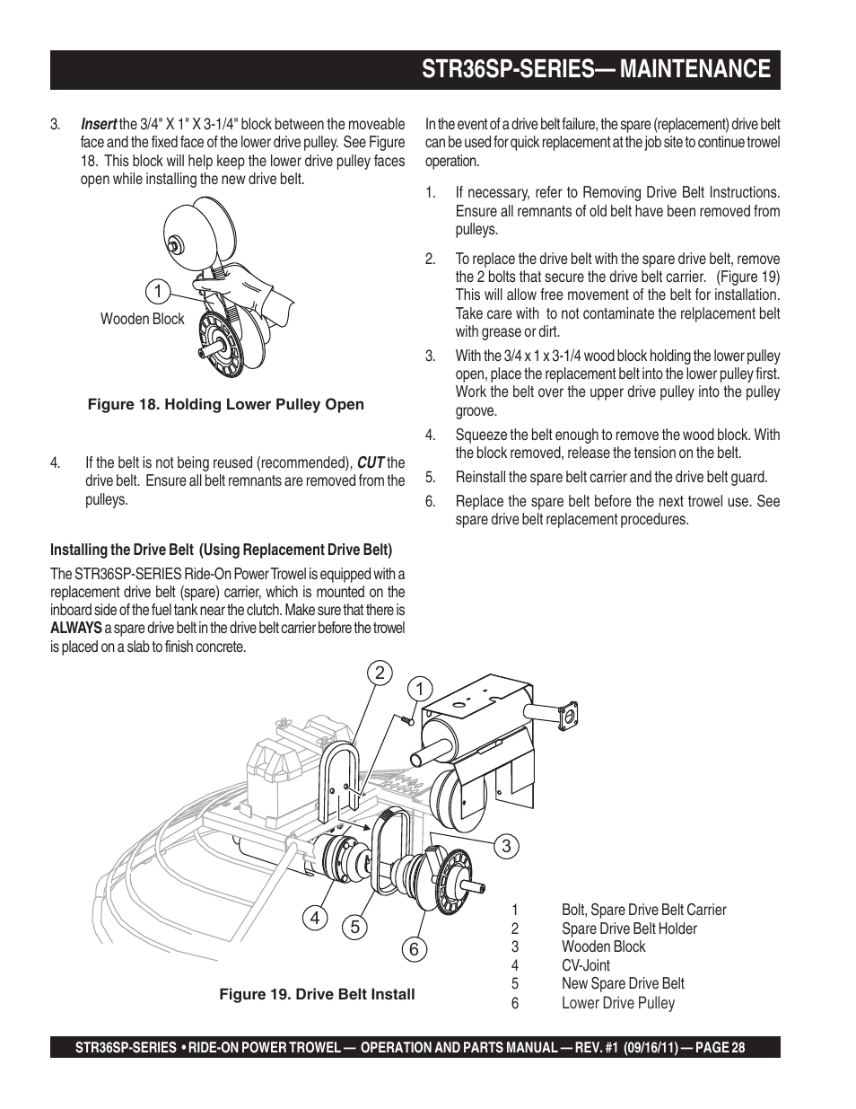Str36sp-series— maintenance | Multiquip STR36SP User Manual | Page 28 / 116