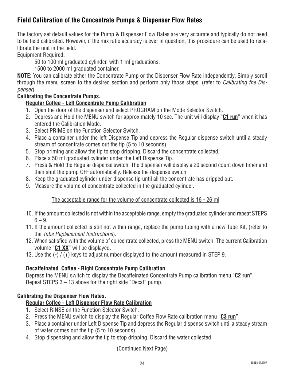 Bunn Chilled LCC-2 User Manual | Page 24 / 26