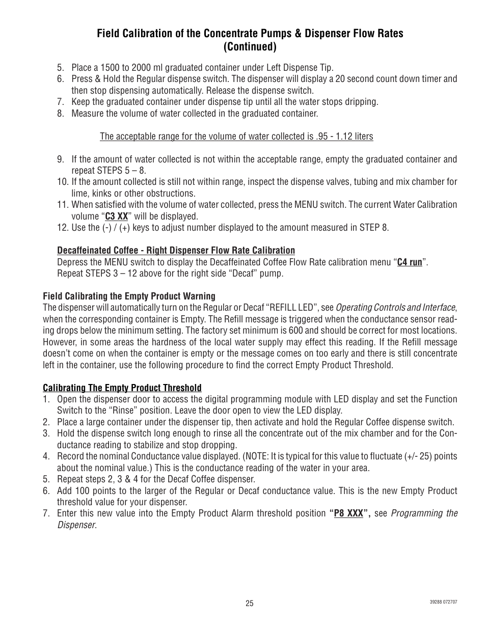 Bunn Chilled LCC-2 User Manual | Page 25 / 26