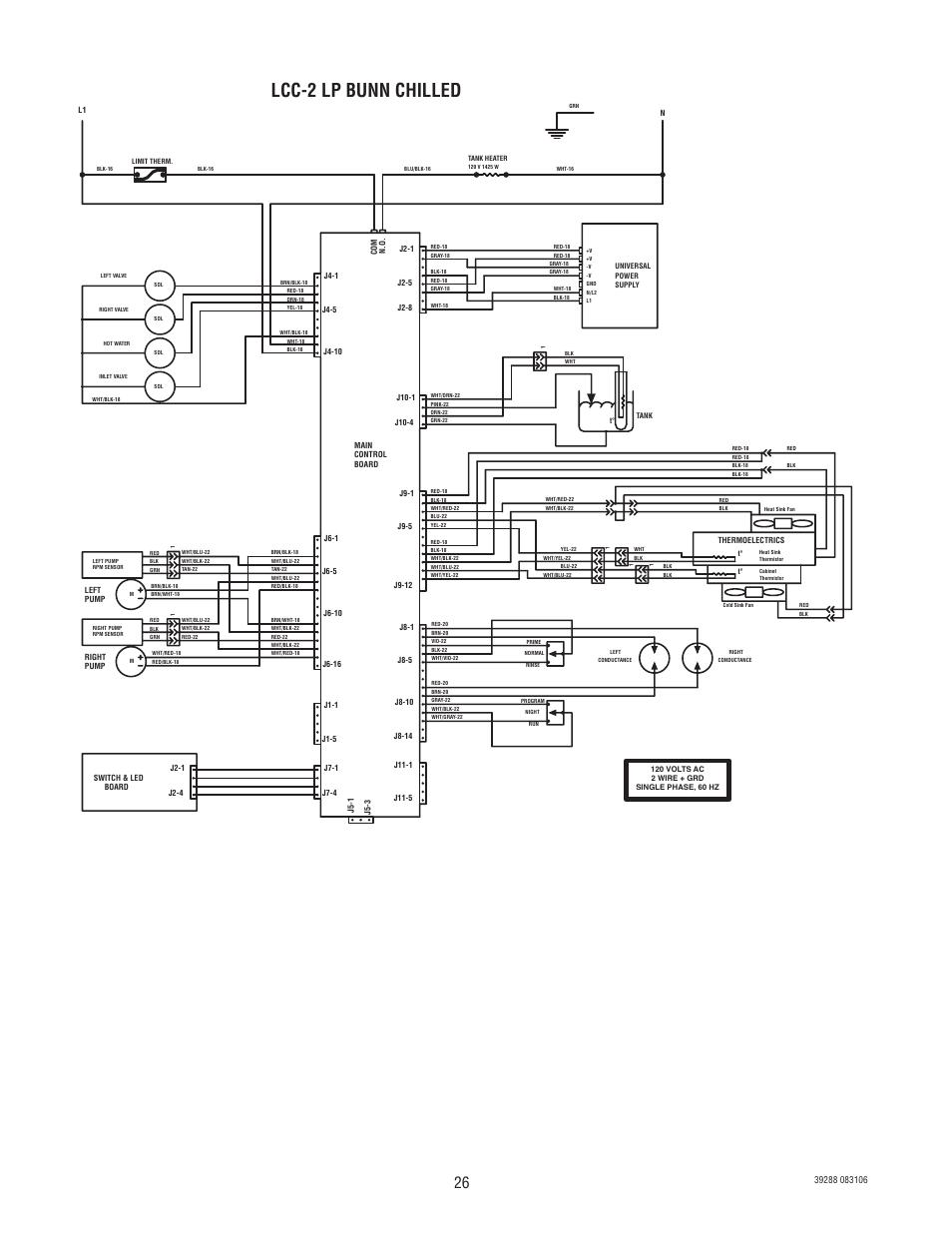 Lcc-2 lp bunn chilled | Bunn Chilled LCC-2 User Manual | Page 26 / 26