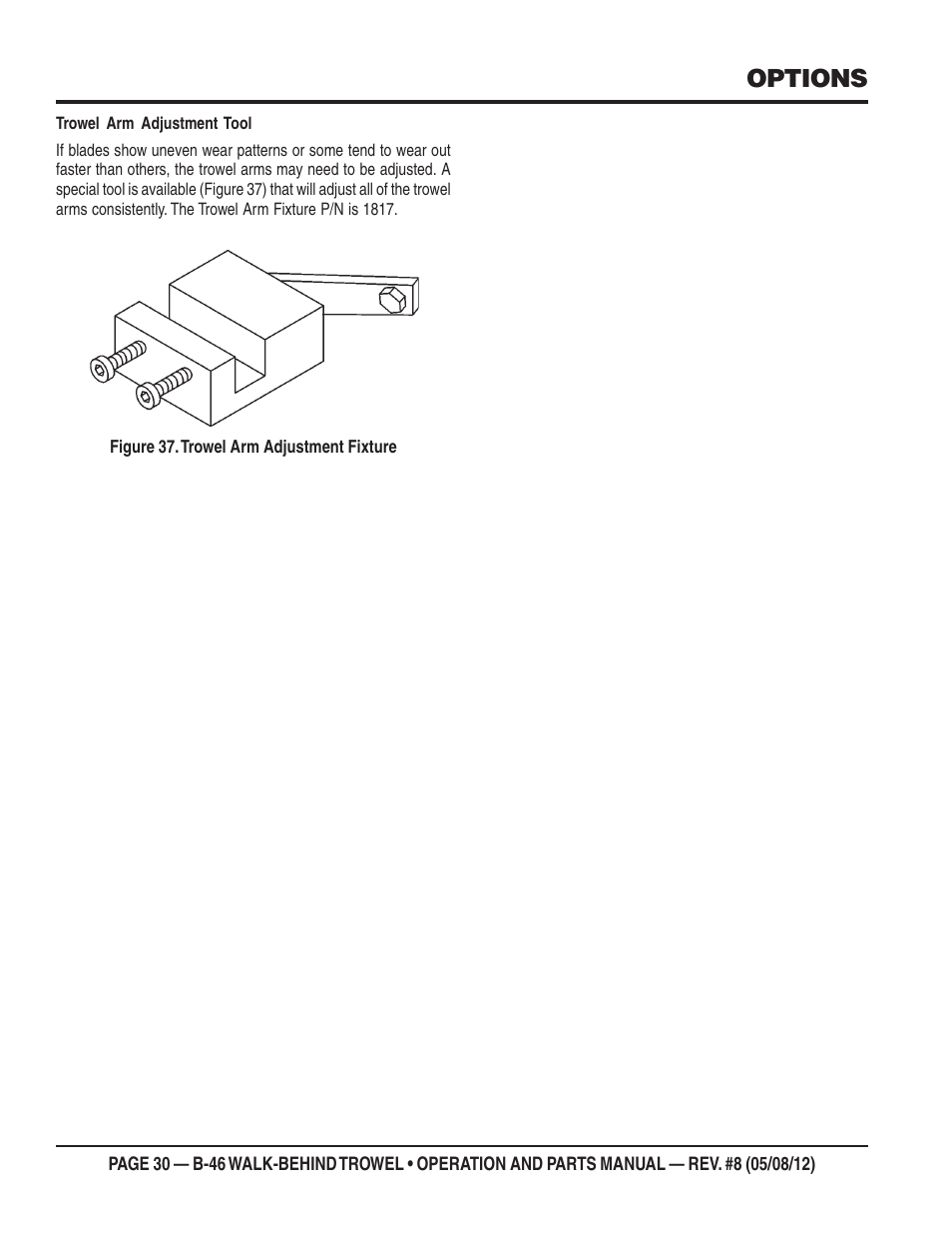 Options | Multiquip B46-SERIES User Manual | Page 30 / 70