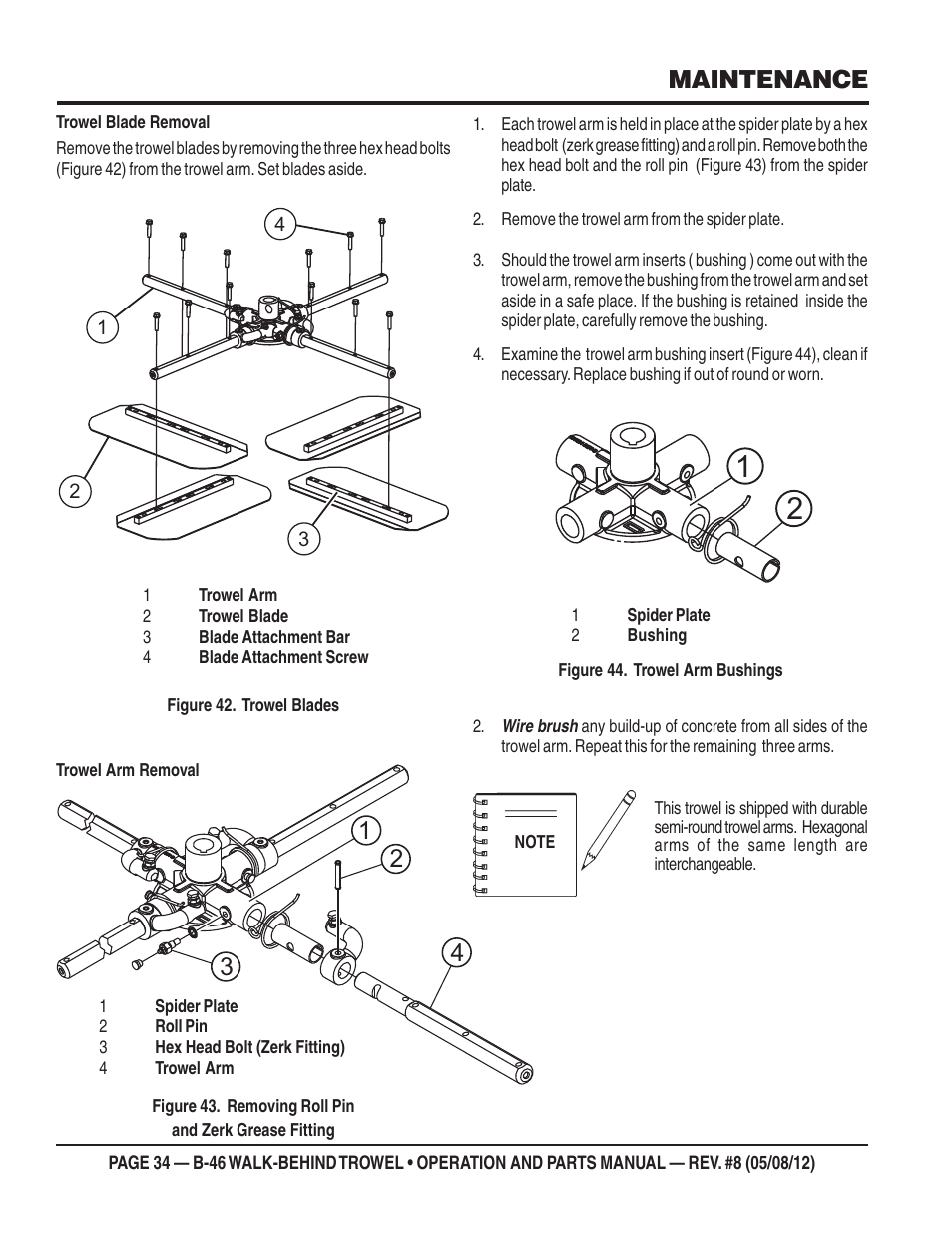 32 4 1 maintenance | Multiquip B46-SERIES User Manual | Page 34 / 70