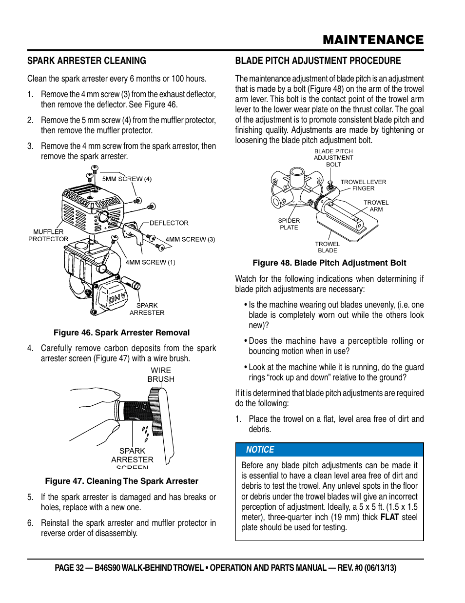 Maintenance | Multiquip B46S90 User Manual | Page 32 / 88