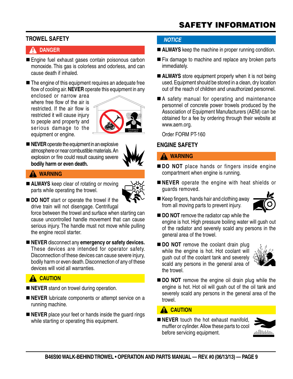 Safety information | Multiquip B46S90 User Manual | Page 9 / 88