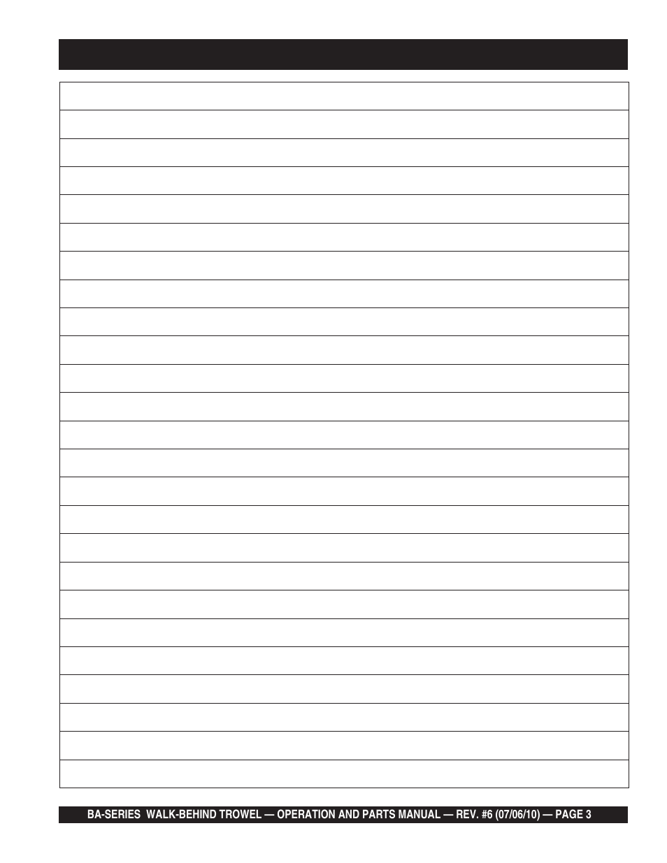 Multiquip BA-SERIES User Manual | Page 3 / 120