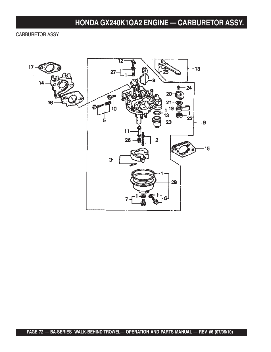 Multiquip BA-SERIES User Manual | Page 72 / 120