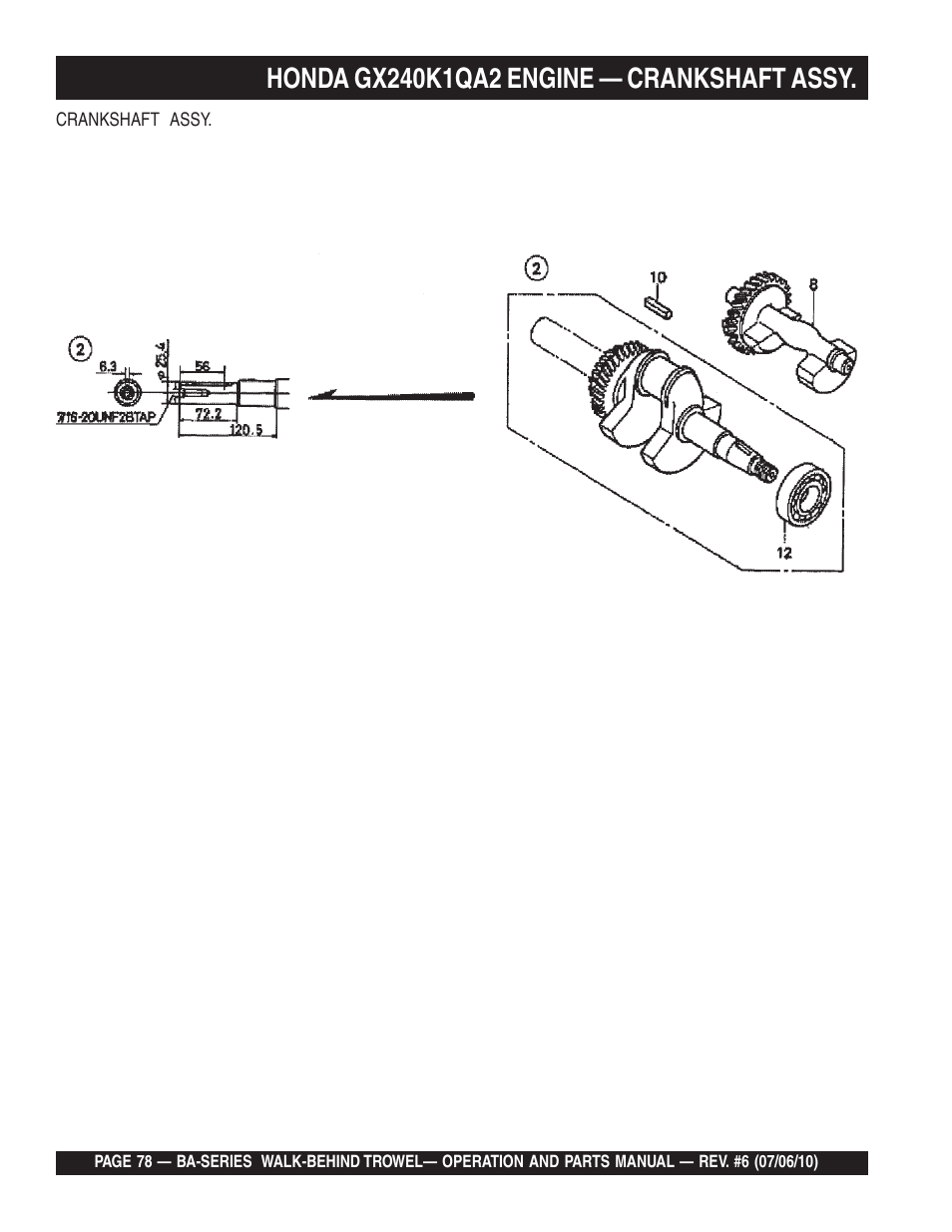 Multiquip BA-SERIES User Manual | Page 78 / 120