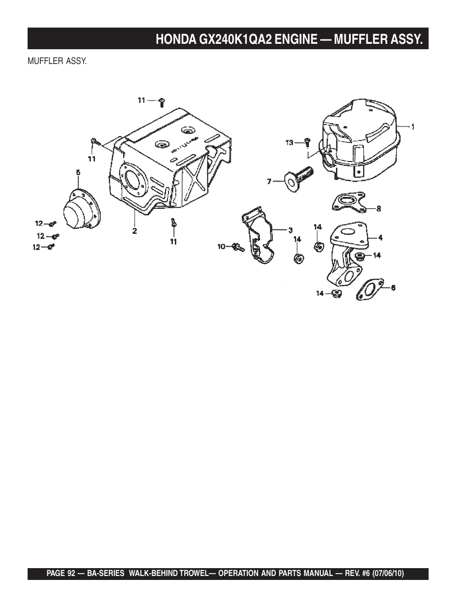 Multiquip BA-SERIES User Manual | Page 92 / 120