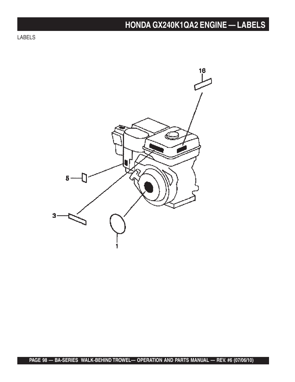 Multiquip BA-SERIES User Manual | Page 98 / 120