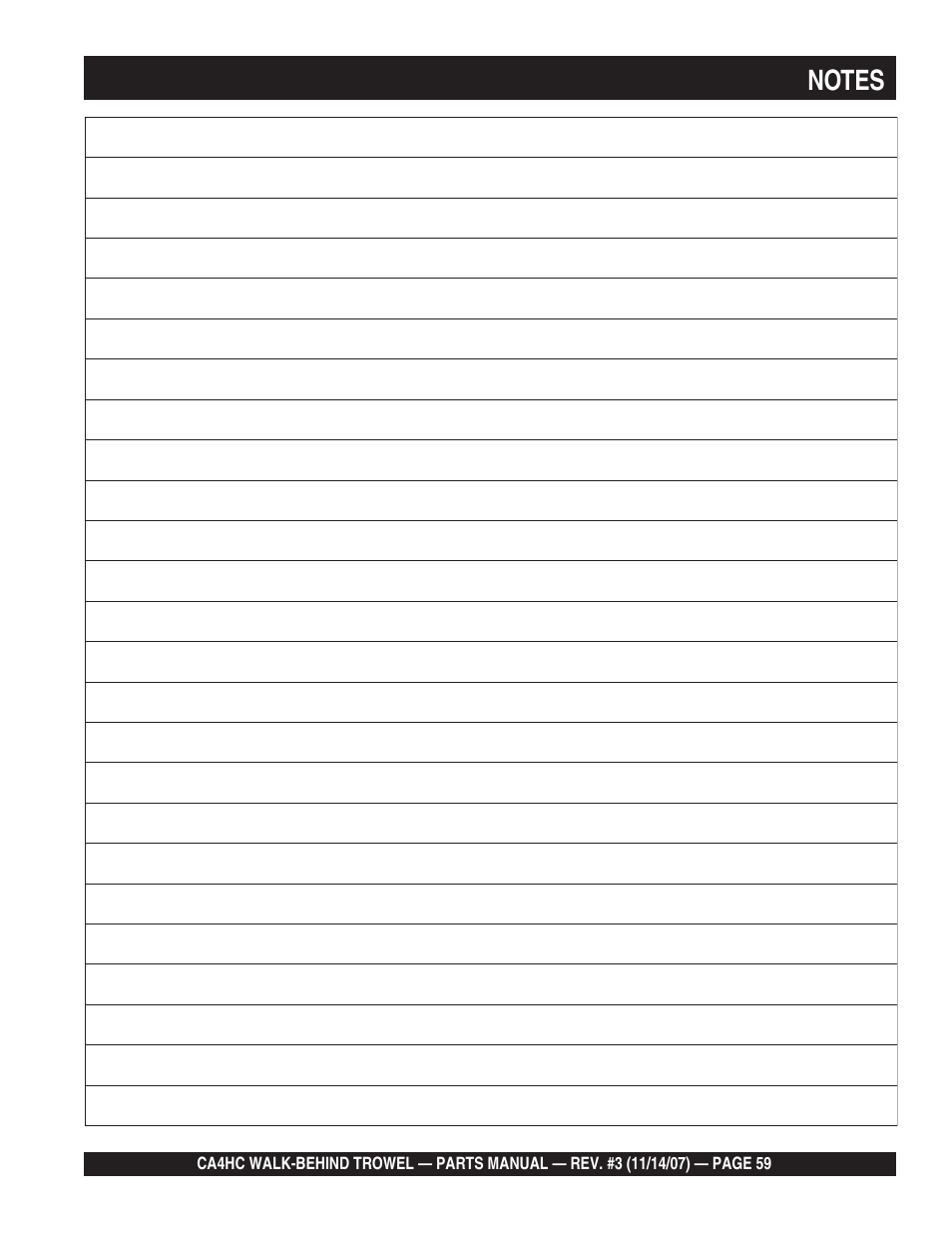 Multiquip CA4HC User Manual | Page 59 / 60