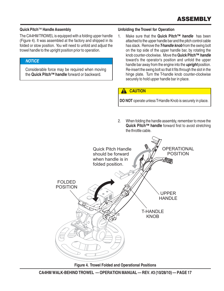 Assembly | Multiquip CA4HM User Manual | Page 17 / 36